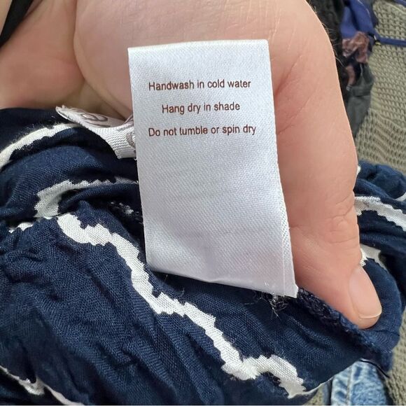 Tiare Hawaii Osaka Jumpsuit Rayon Zigzag Pattern Lightweight Summer ONE SIZE - Picture 7 of 10